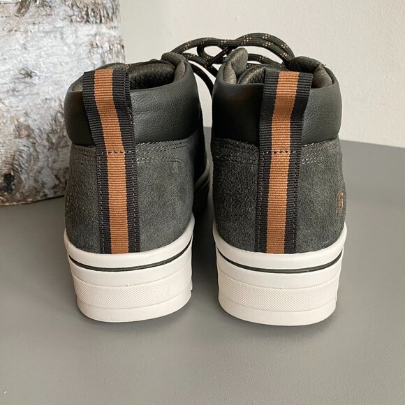 Skechers Street Cleats Haute Hikes Green Suede Boots S8 - Picture 5 of 10